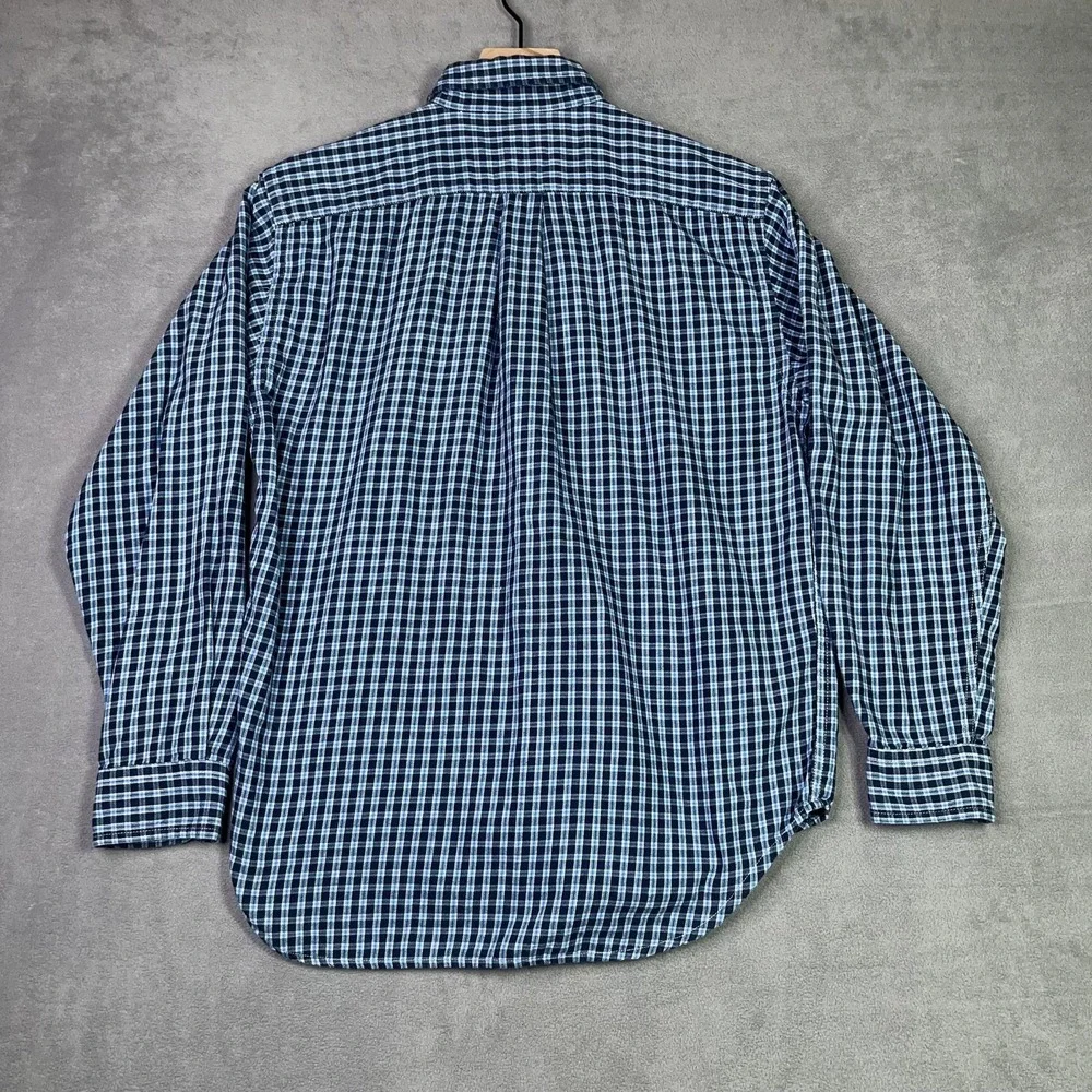 Ralph‎ Lauren Boys Large Blue Plaid Brushed Twill